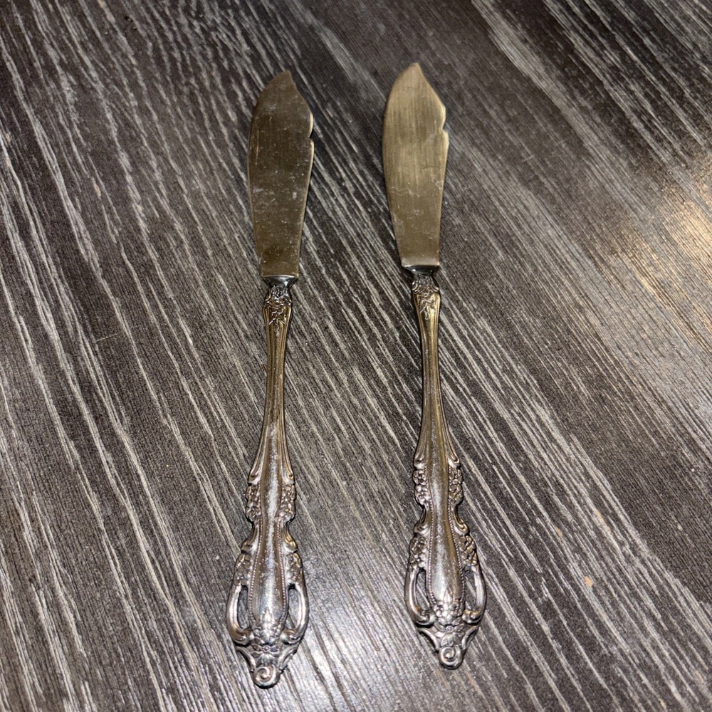 Lot Of 2 Oneida Louisiana Community Stainless Master Butter Knife Flatware
